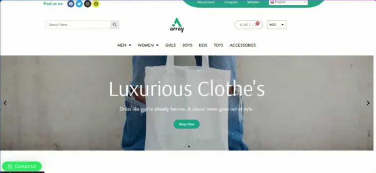 Array UAE website design