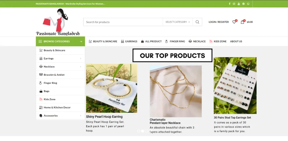 Passionate BD E-Commerce Website Development