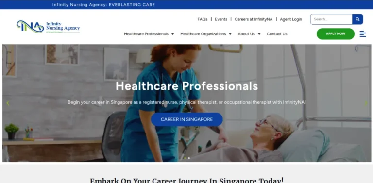 Infinity Nursing Agency Website Development
