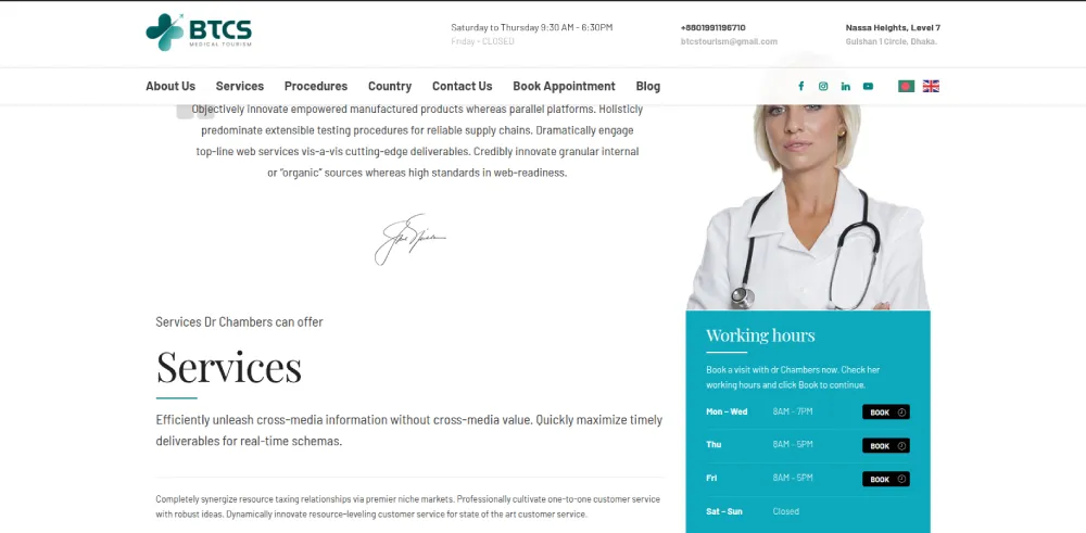 BTCS Website Development