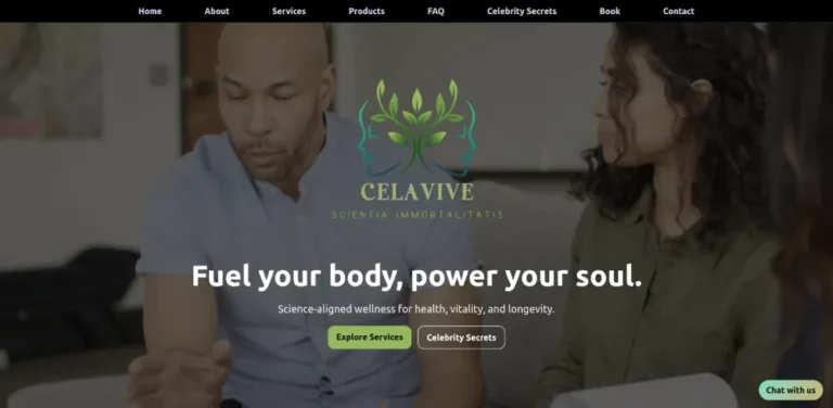 Celavive Website Redesign