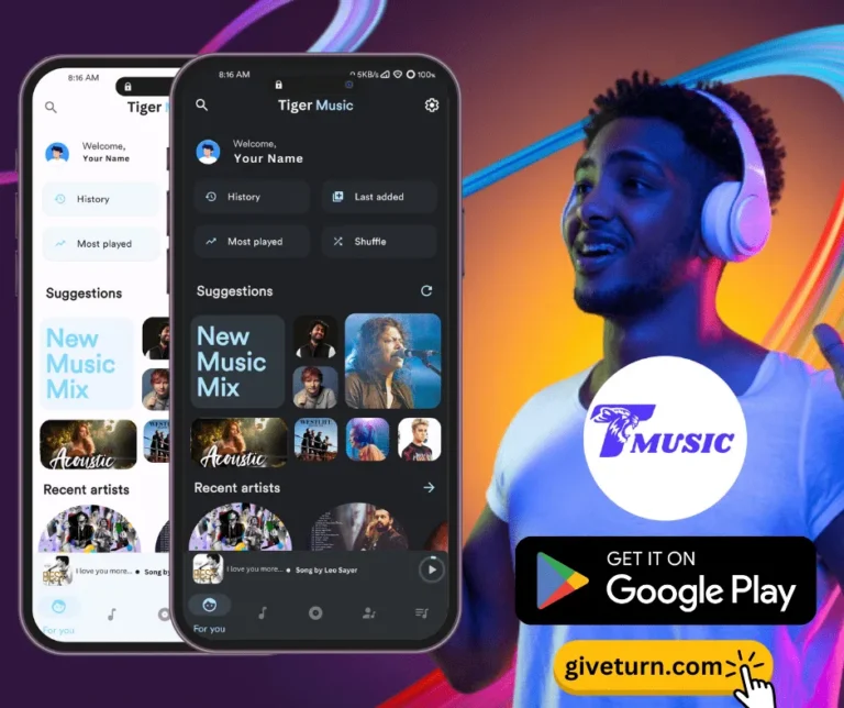 Tiger Music app by GiveTurn